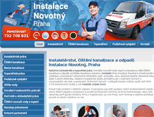 Tablet Screenshot of instalacenovotny.cz